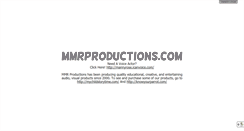 Desktop Screenshot of mmrproductions.com